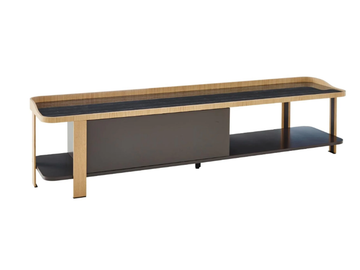 POSTMODERNE - Low wood veneer TV cabinet by Ligne Roset - view 3